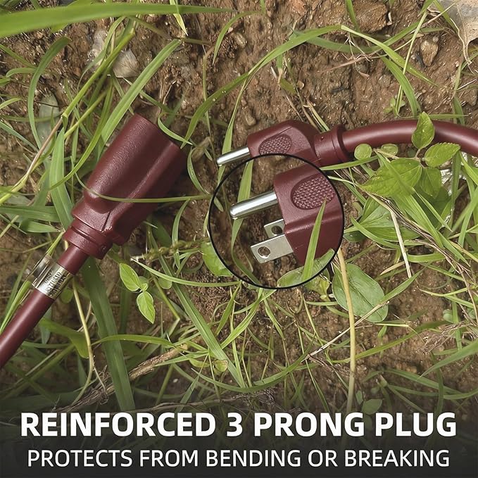 YOJOE Indoor Outdoor Extension Cord, 3 Prong 13A Weatherproof Power Cord - Image 6