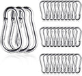 Small Carabiner Clip, M4 Stainless Steel Spring Snap Hook Heavy Duty, Locking by DF+DUALFERV