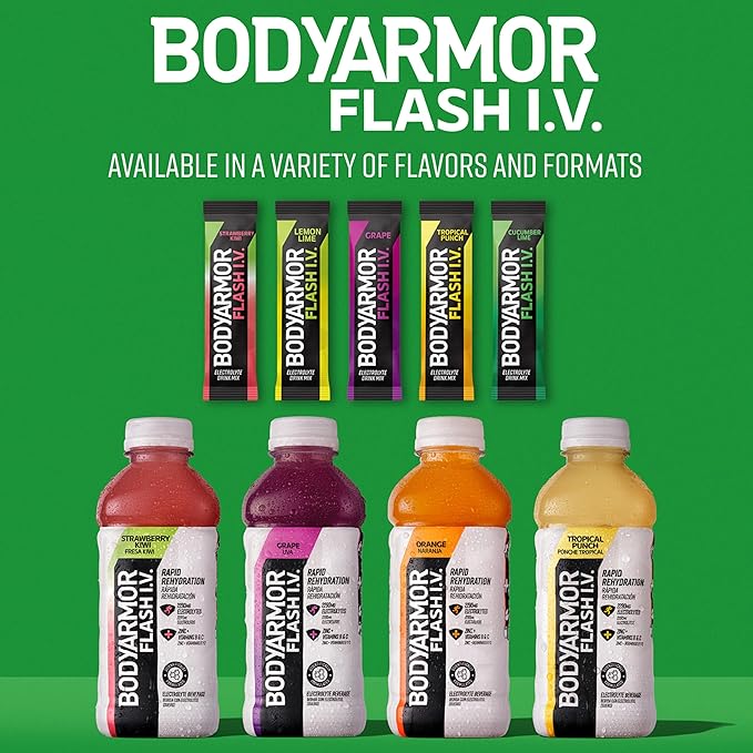 BODYARMOR Flash IV Electrolyte Packets, Strawberry Kiwi - Image 7