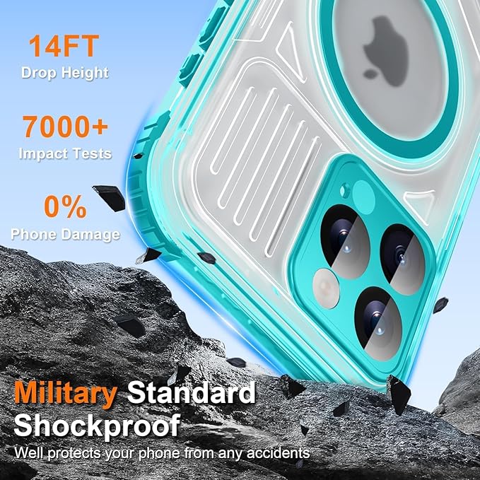 WIFORT for iPhone 16 Pro Waterproof Case, Fit for Magsafe Full Body Magnetic - Image 9