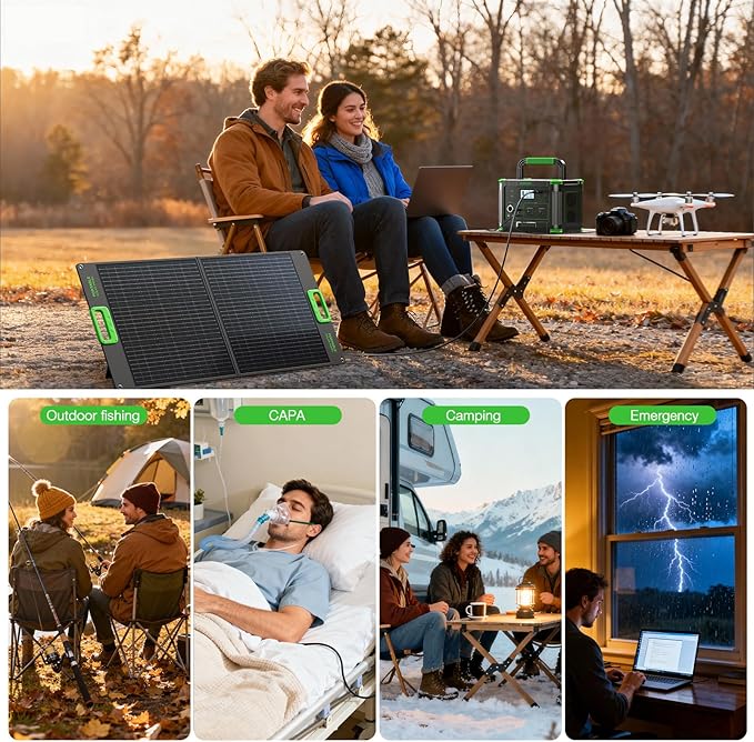 Portable Power Station 500W, 519Wh Solar Generator - Image 8