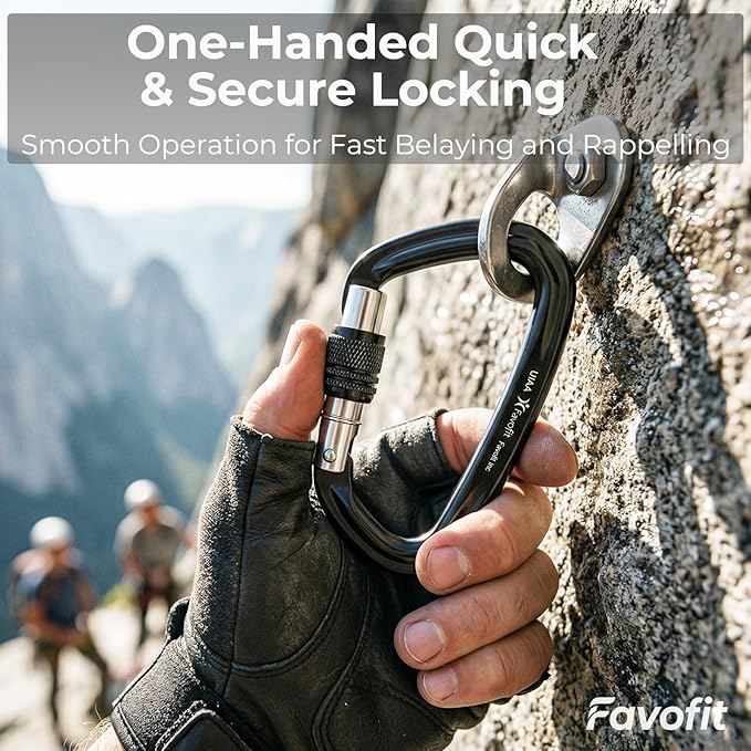 UIAA Certified 25kN-42kN Climbing Carabiners - Image 4