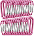 STURME 2" Aluminum D Ring Carabiners Clip D Shape Spring Loaded Gate Small by STURME