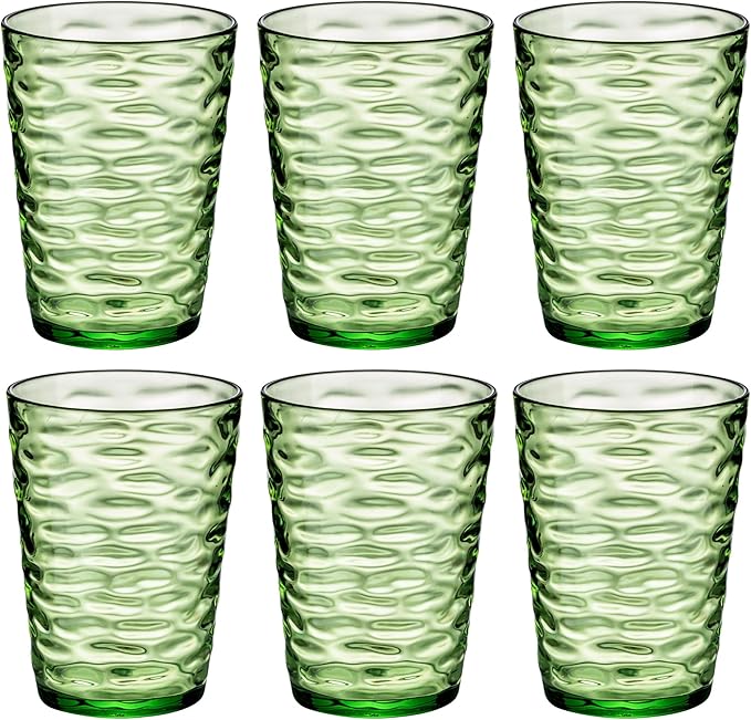 14-ounce Plastic Tumblers, Acrylic Drinking Glasses, Shatter-Proof, by ZAINCA