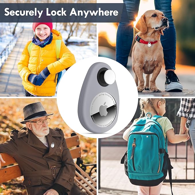for Airtag Holder for Kids Hidden 4 Pack GPS Tracker Case, Anti-Removal - Image 2