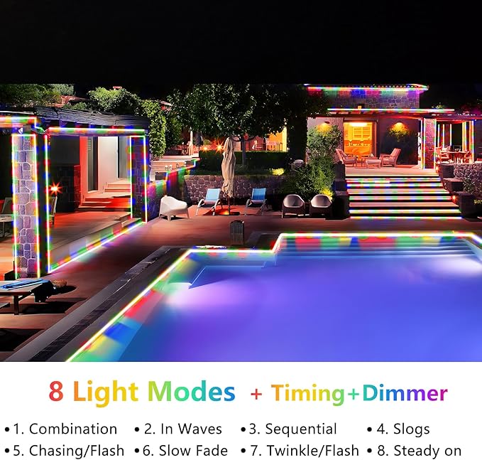 KNONEW 164FT 1000LED Rope Lights - Image 2