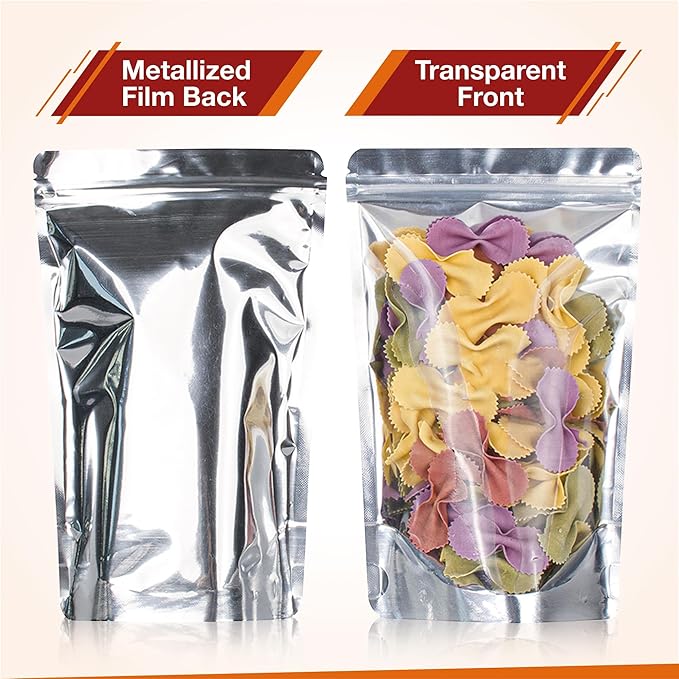 BELLE KR® 5x8 Mylar Bags with Window Stand Up - Image 3