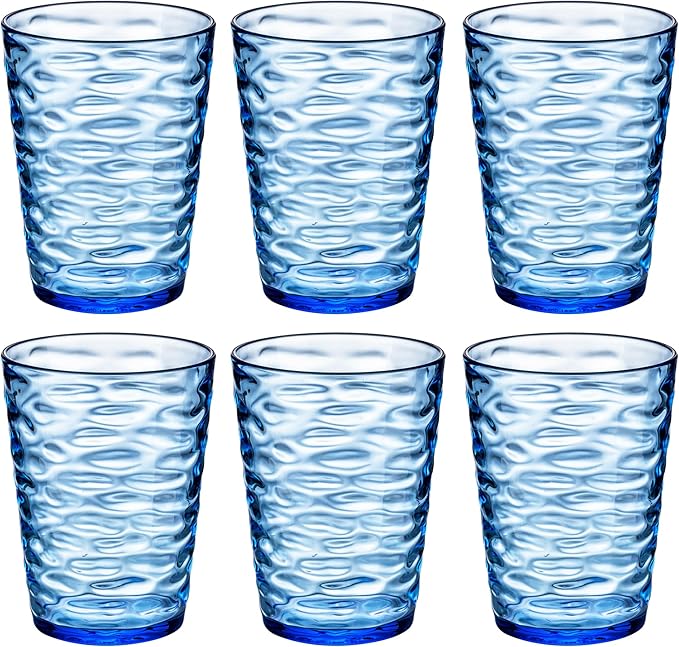 14-ounce Plastic Tumblers, Acrylic Drinking Glasses, Shatter-Proof, by ZAINCA
