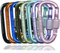 YUCHIYA 8 Pack D-Shape Carabiner Clasp by YUCHIYA