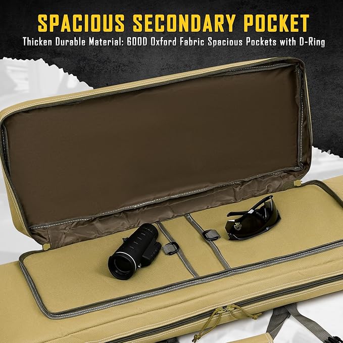 DULCE DOM 32/36/42/48/52 inch Double Rifle Case Soft Gun Bag - Image 3