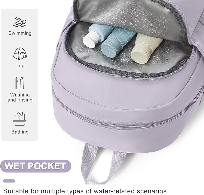 coofay Gym Backpack For Women Waterproof Backpack - Image 4