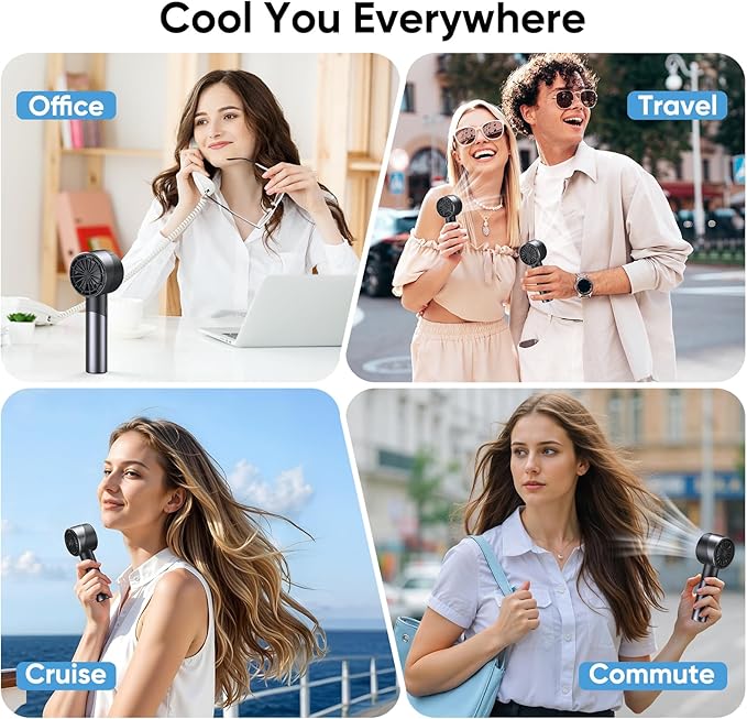 AMACOOL Portable Handheld Turbo Fan, Mothers Day Gifts - Image 7