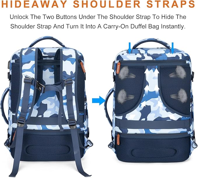 Lumesner Carry on Travel Backpacks, Extra Large 40L Flight Approved - Image 6