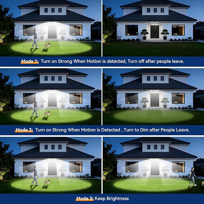 LED Security Lights Motion Sensor Light Outdoor, Waterproof, Flood Light - Image 4