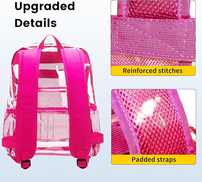 Vorspack Clear Backpack Heavy Duty PVC Transparent Backpack - Image 4