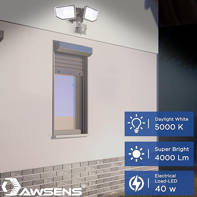 40W LED Security Lights Motion Sensor Light Outdoor, 180 Degree, 5000 K - Image 5
