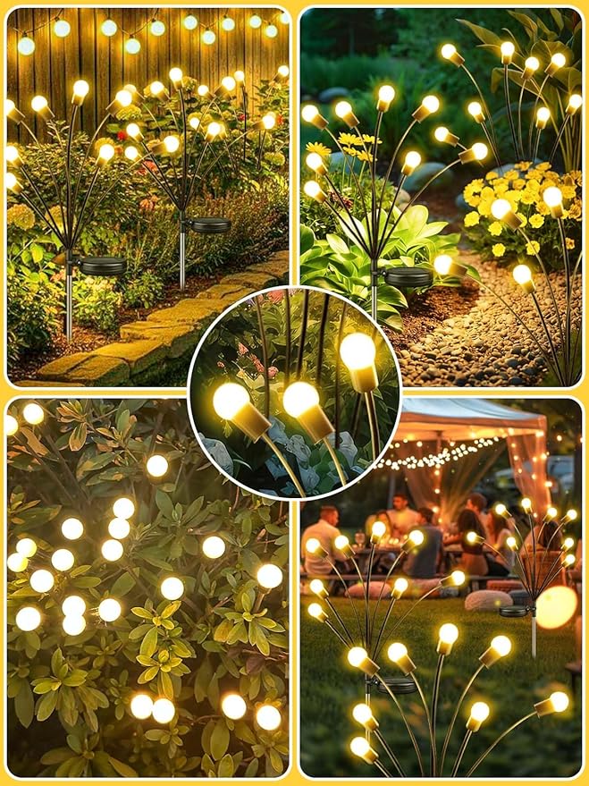 2026 Upgraded Solar Lights Outdoor, 6 Pack Solar Garden Lights - Image 4