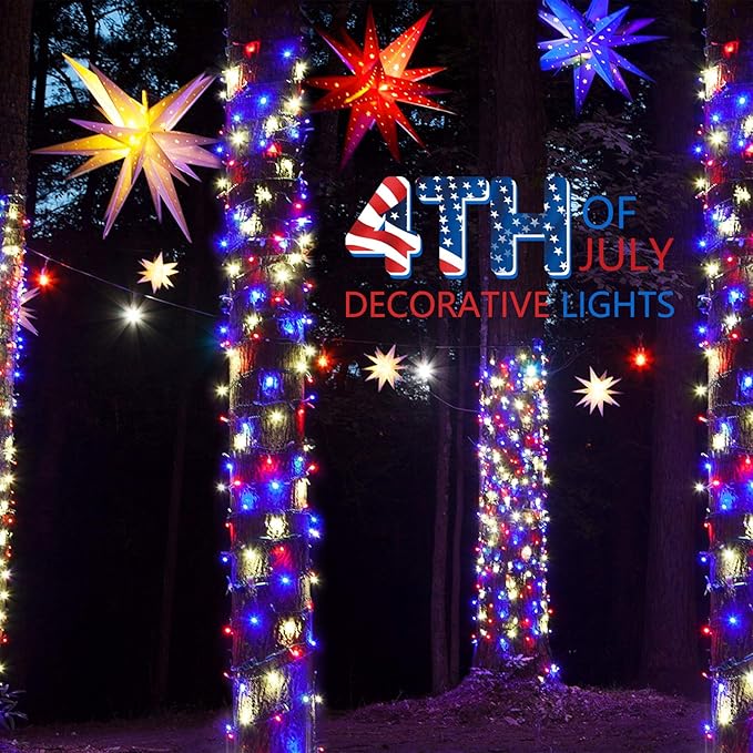 4th of July Decoration Patriotic Mini Lights - Image 5