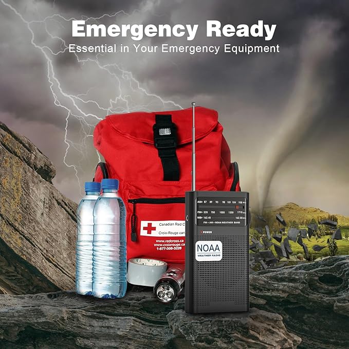 Goodes NOAA Weather Radio, AM FM NOAA Emergency Radio Portable - Image 7