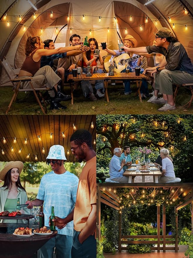 Svater Outdoor String Lights 100 FT, Patio - Image 4