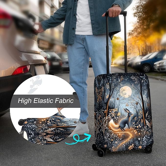 Luggage Cover Protector for 19-20 Inch Suitcases, TSA Approved Elastic Travel - Image 4