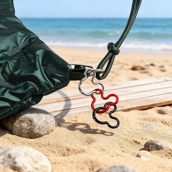 17Pcs Aluminum Alloy Creative Carabiner Clips, Colorful Spring Snap Hook - Image 4