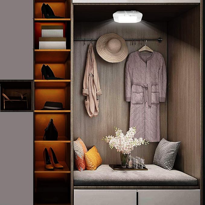 Motion Sensor Ceiling Light Battery Operated, 180LM 6000K Battery Closet Lights - Image 8