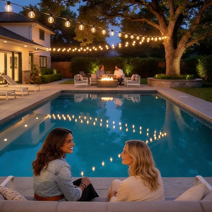 RTTY Outdoor LED String Lights 100 FT Patio Light - Image 8