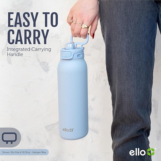 Ello Pop & Fill 40oz Stainless Steel Water Bottle - Image 8