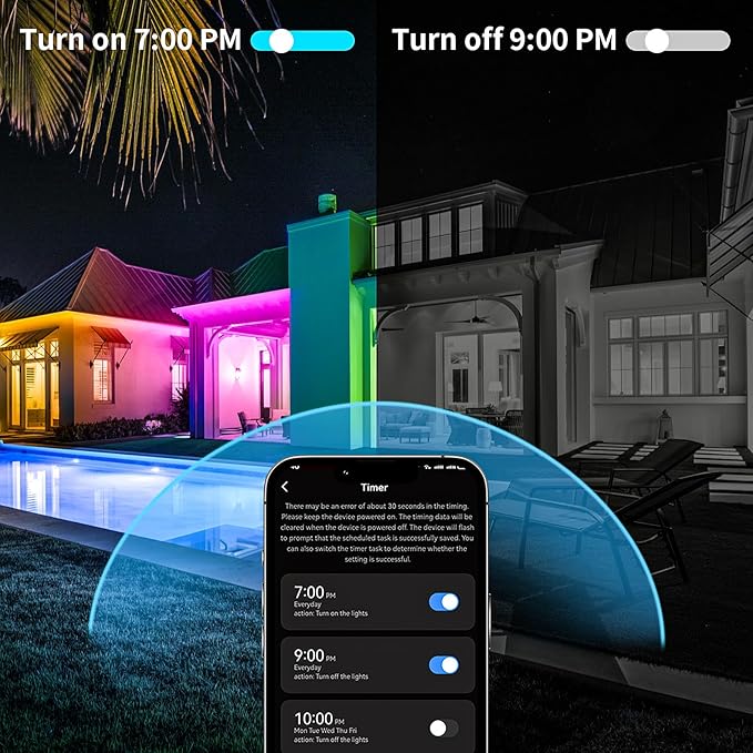 KSIPZE Outdoor led Strip Lights Waterproof IP68, RGB Outdoor led Lights - Image 4