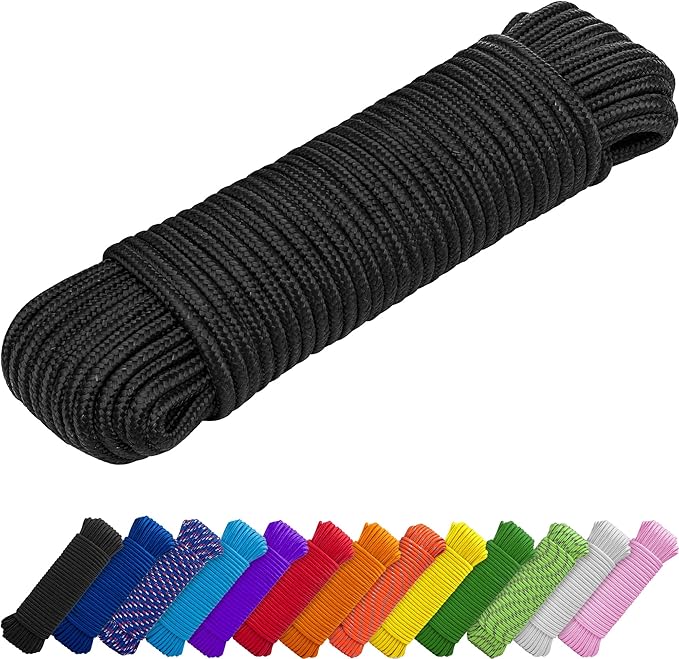 TECEUM Rope – 1/4” & 3/8” – 90 FT | 150 FT – Strong All-Purpose Utility Rope – by TECEUM