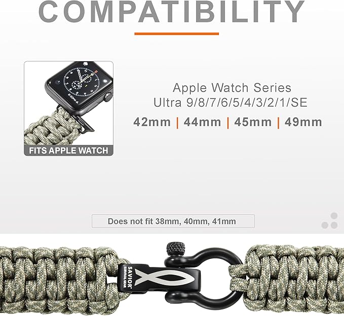 Savior Survival Gear Paracord Watch Band - Image 3