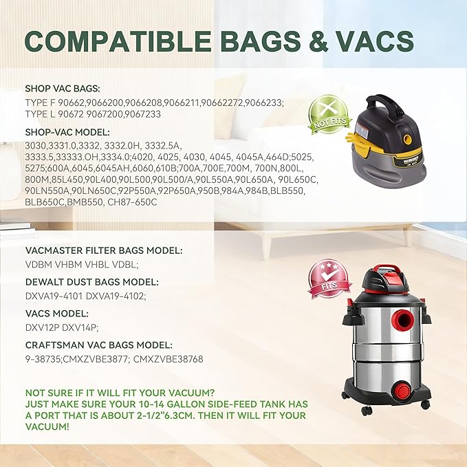 12 Pack 10-14 Gallon Vacuum Bags - Image 2