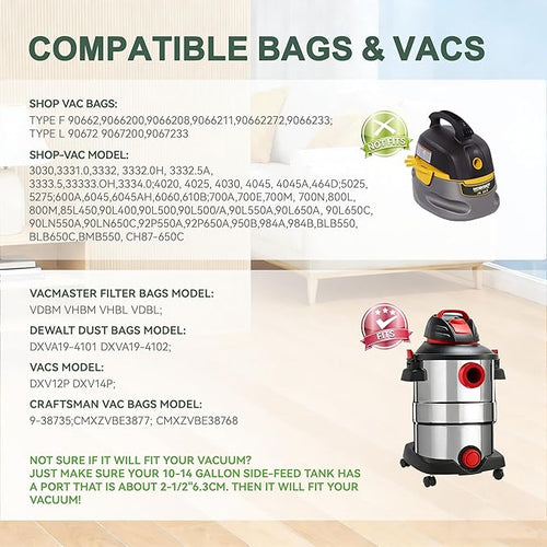 12 Pack 10-14 Gallon Vacuum Bags - Image 2