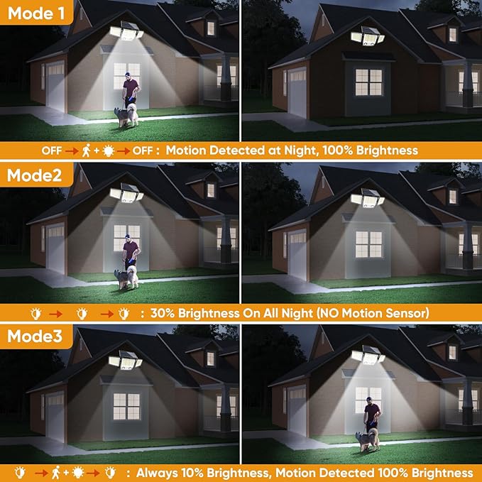Solar Motion Sensor Outdoor Lights Waterproof - Image 3
