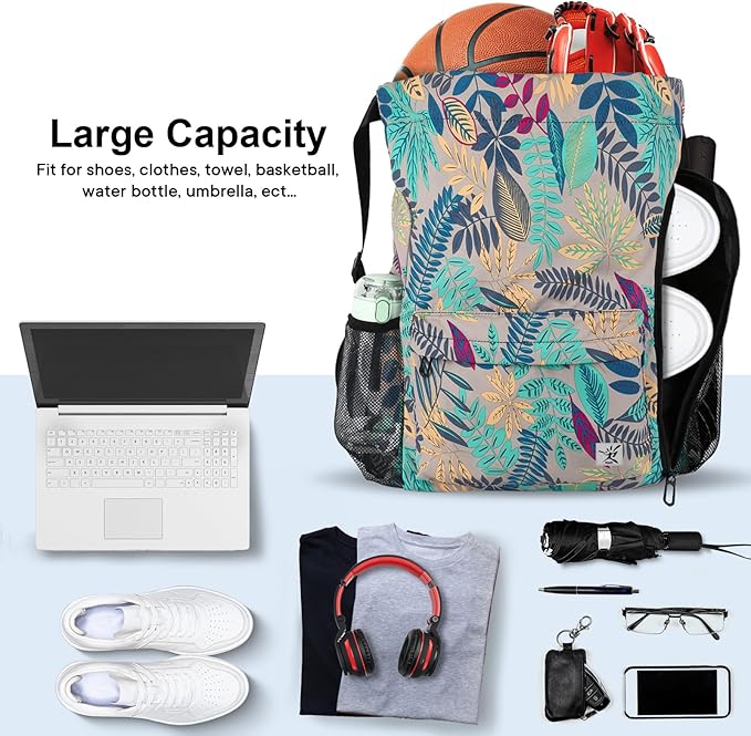 Drawstring Backpack with Mesh Pockets String Gym Bag Sackpack Sandproof Water - Image 2