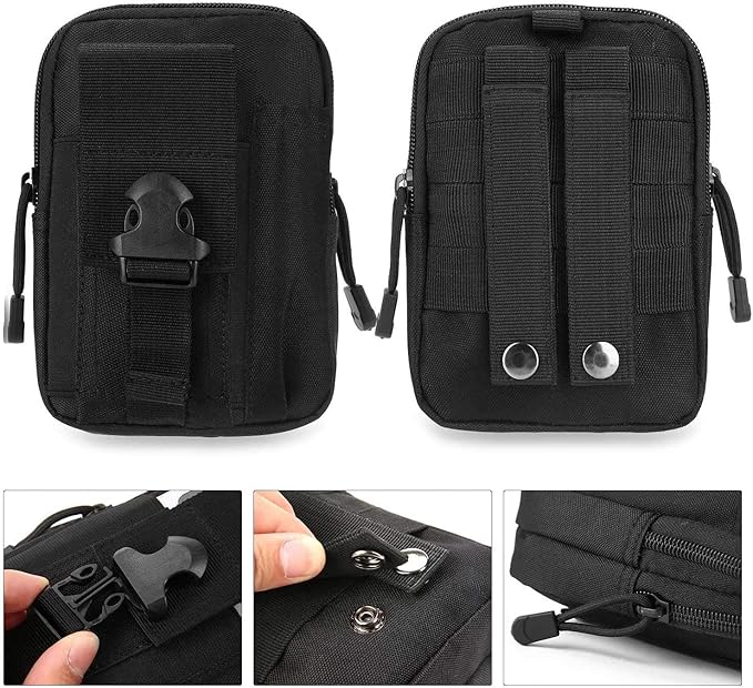 Belt Pouch, Tactical Molle Phone Pouch EDC Utility Pouches Waist Bag, Small - Image 5