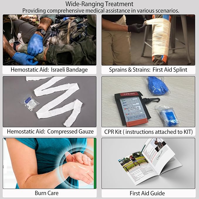 Advanced First Aid Kit, Comprehensive Trauma First Aid Kits - Image 6