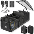 3-Section Car Trunk Organizer XL – Large Modular Auto Storage Bin, Foldable by DURABLEZ