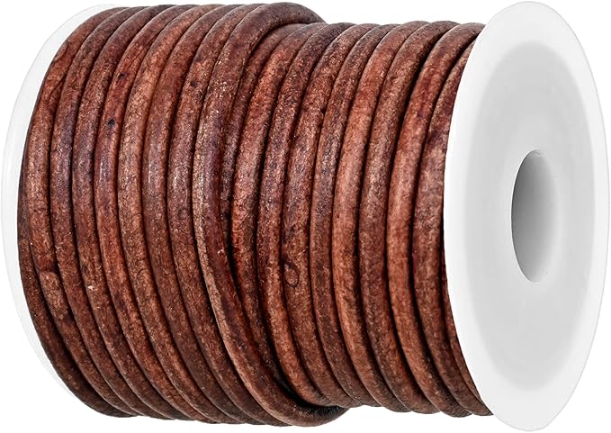 GENIQUE Real/Genuine Round Leather String Cord by GENIQUE