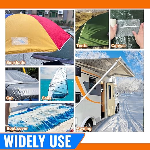 Tikfoam RV Awning Repair Tape for Tarp, Boat Covers, Sail Tape, Tear Repair - Image 6