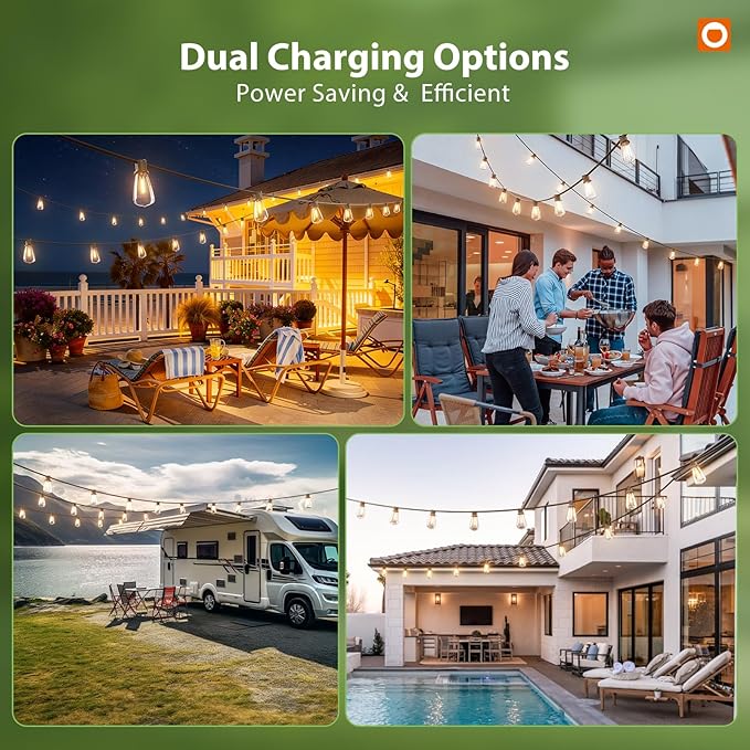 addlon 198 FT Solar String Lights Outdoor Waterproof - Image 9