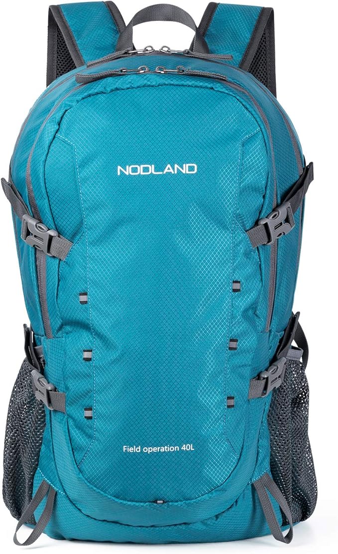 NODLAND Lightweight Backpack Travel 40L Foldable Water-Resistant Daypack by SHARKBOROUGH
