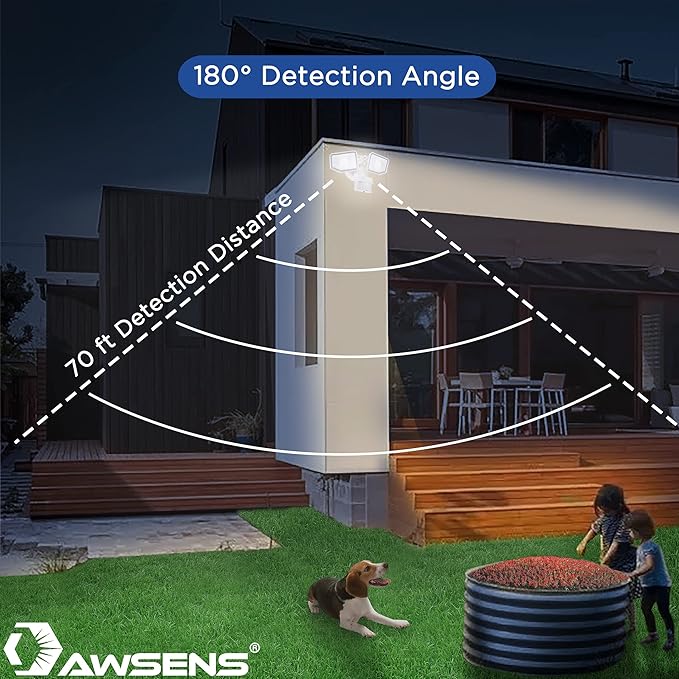 40W LED Security Lights Motion Sensor Light Outdoor, 180 Degree, 4000 LM - Image 3