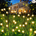 OZS 8 Pack Total 64 LED Solar Firefly Lights Fairy Outdoor by OZS