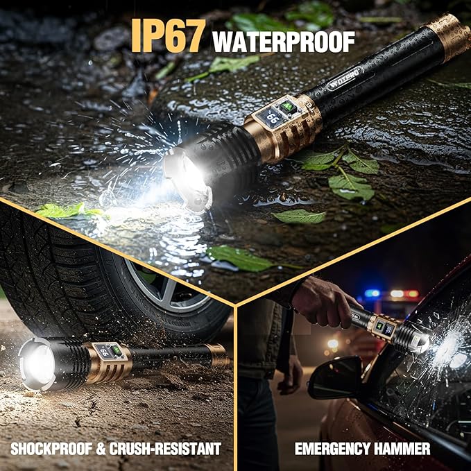 WdtPro Rechargeable LED Flashlights High Lumens, Super Bright 90000LM - Image 8