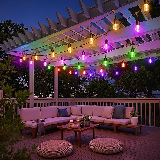 Larkvue 48FT RGBW Outdoor String Lights - Image 5