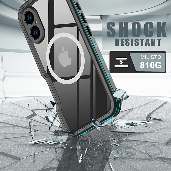 for iPhone 16 Case Waterproof, Full-Body Hard Case Built-in - Image 4