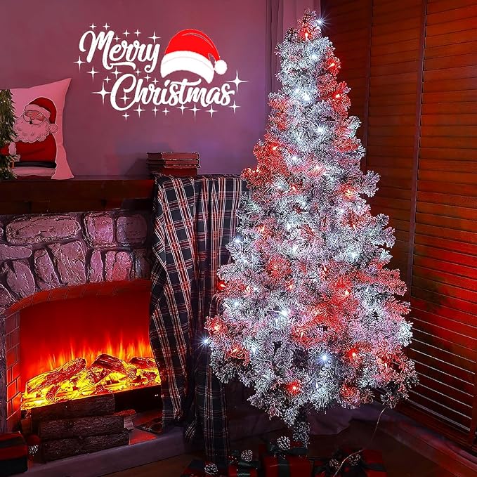4-Pack Red and White Fairy Lights Battery Operated - Image 5