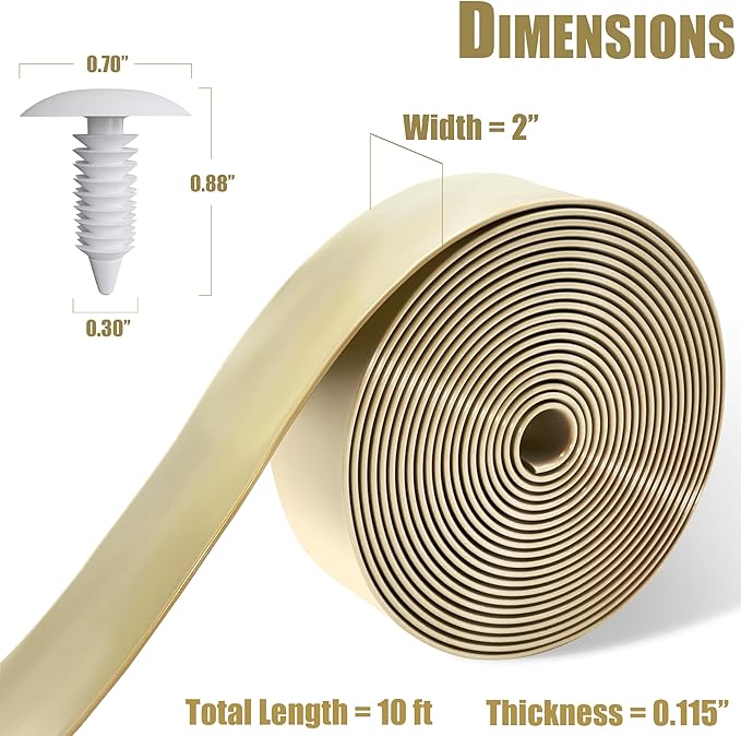 Vinyl Straps for Patio Chair Repair Kit 2'' Wide 10 Ft Long Replacement Straps - Image 2